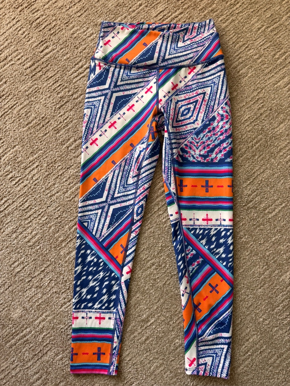 FP Movement Ashford Lose Control 7/8 leggings S Vibrant Geometric Eclectic Boho - Picture 3 of 16